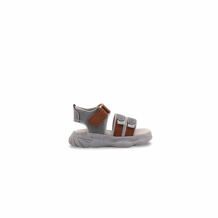 Boys Grey Casual Sandal KD4982