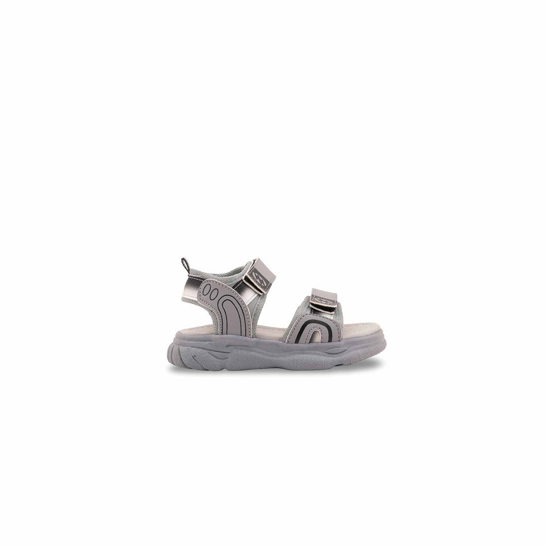 Boys Grey Casual Sandal KD4983
