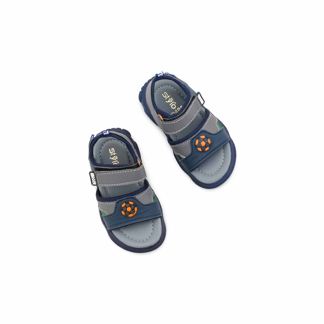 Boys Navy Casual Sandal KD4984