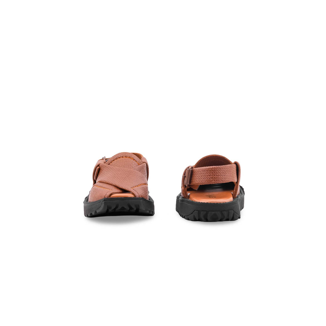 Boys Brown Peshawari Chappal KD4988