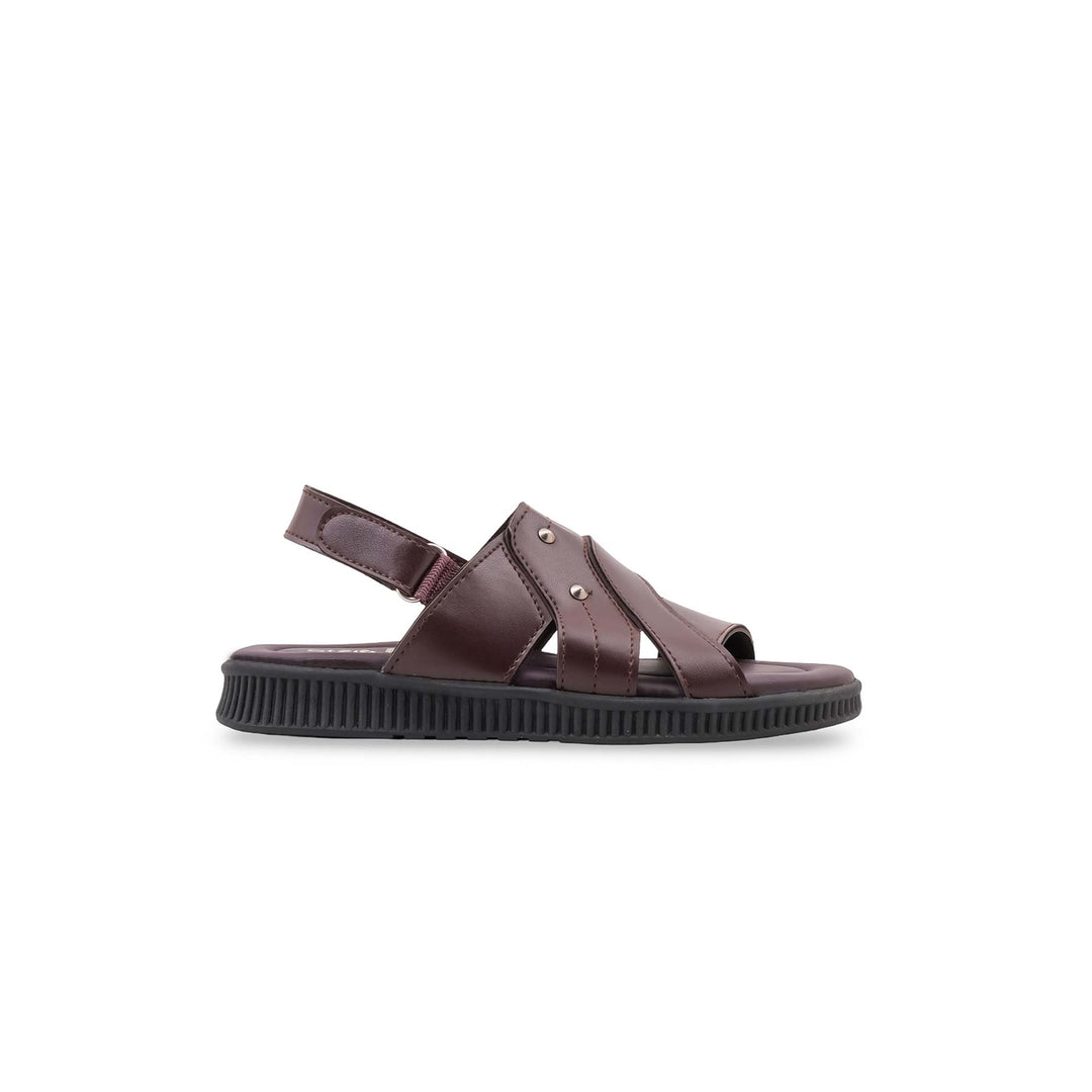 Boys Brown Formal Sandal KD4996