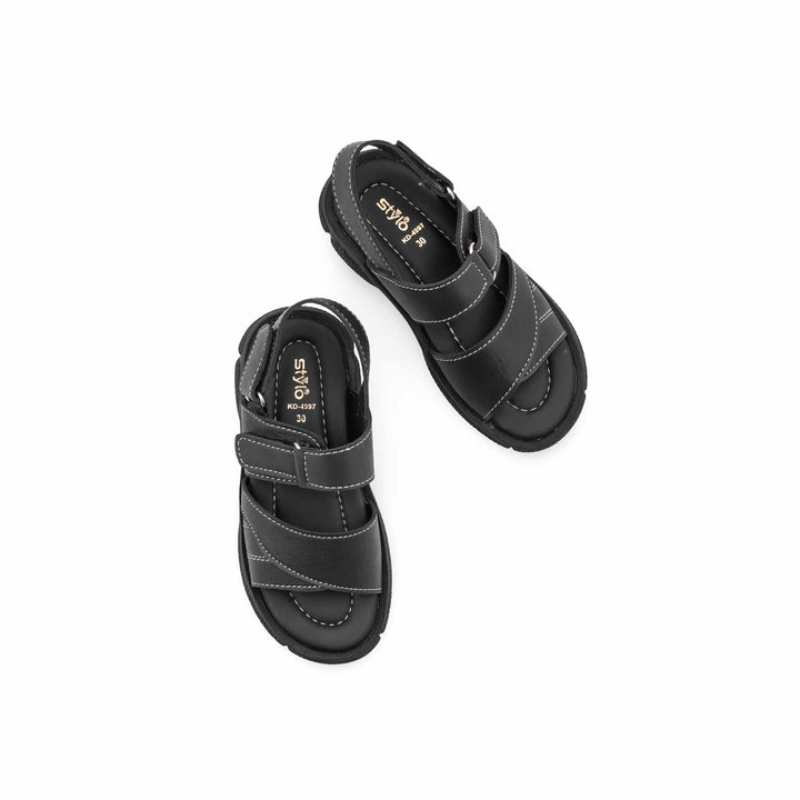 Boys Black Formal Sandal KD4997