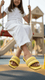 Girls Yellow Casual Slipper KD5526