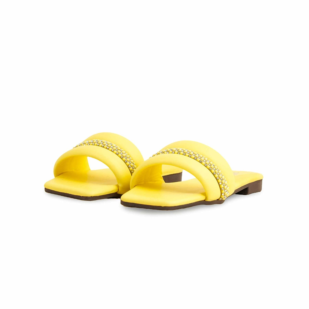 Girls Yellow Casual Slipper KD5526