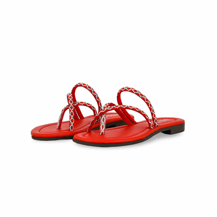 Girls Red Fancy Slipper KD5531