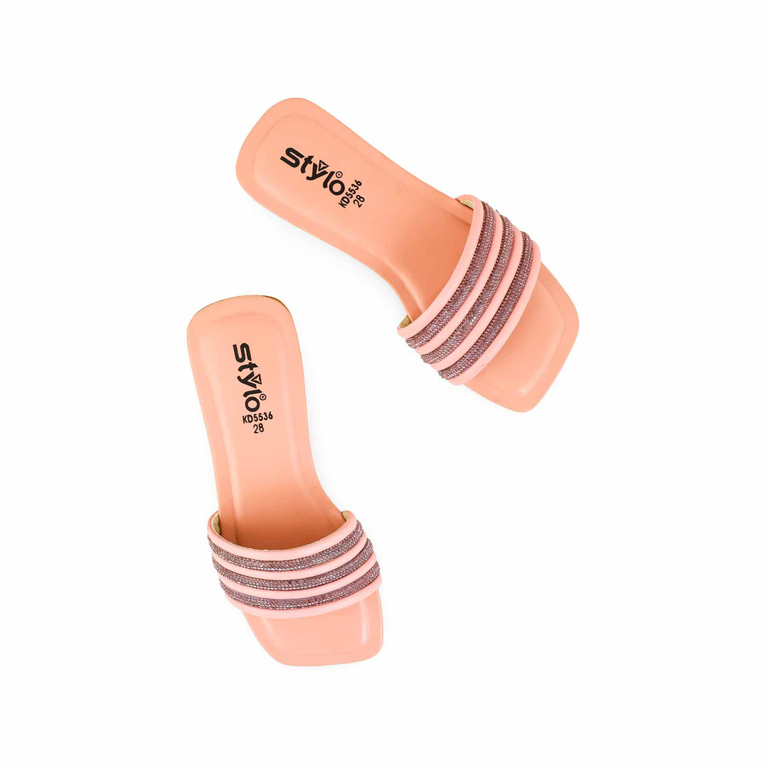Girls Pink Formal Slipper KD5536