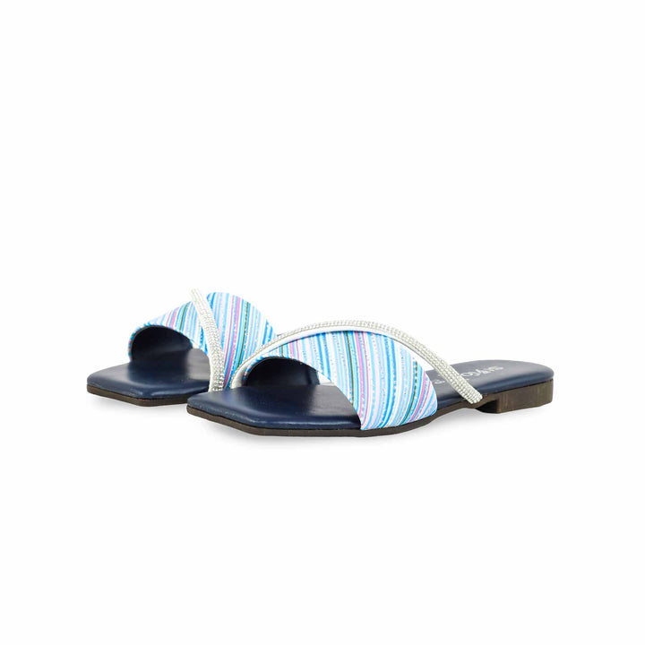 Girls Navy Casual Slipper KD5542