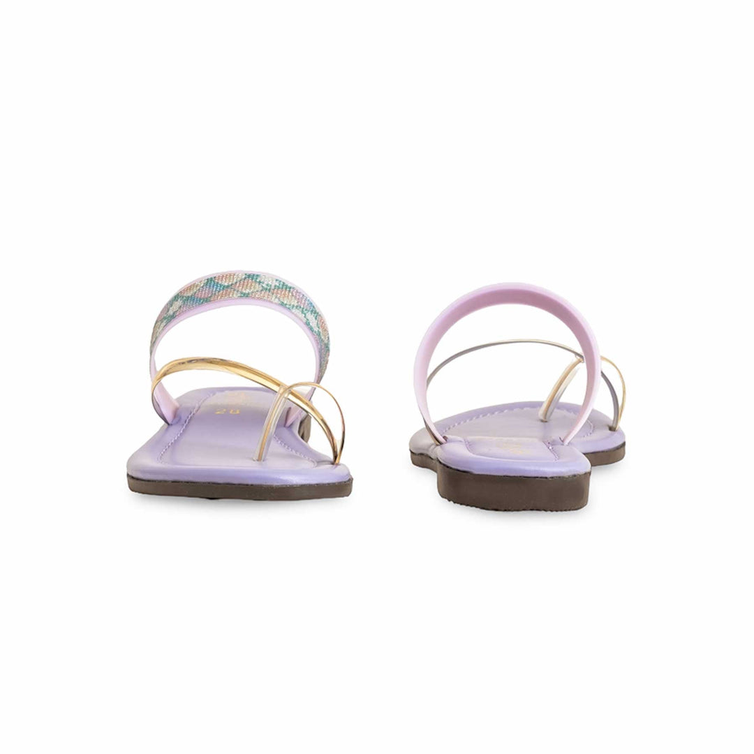 Girls Purple Casual Slipper KD5550