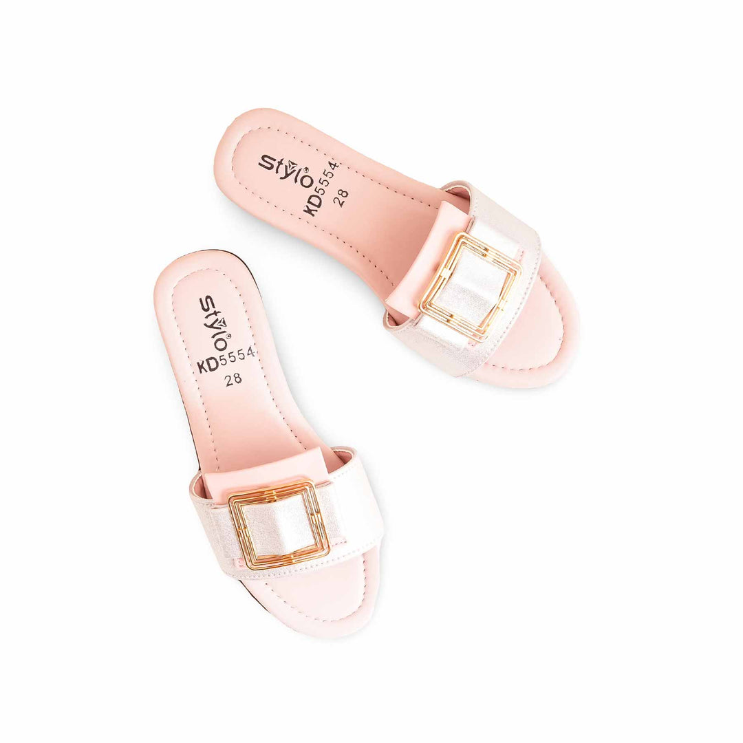 Girls Pink Formal Slipper KD5554
