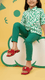 Girls Red Casual Slipper KD5557