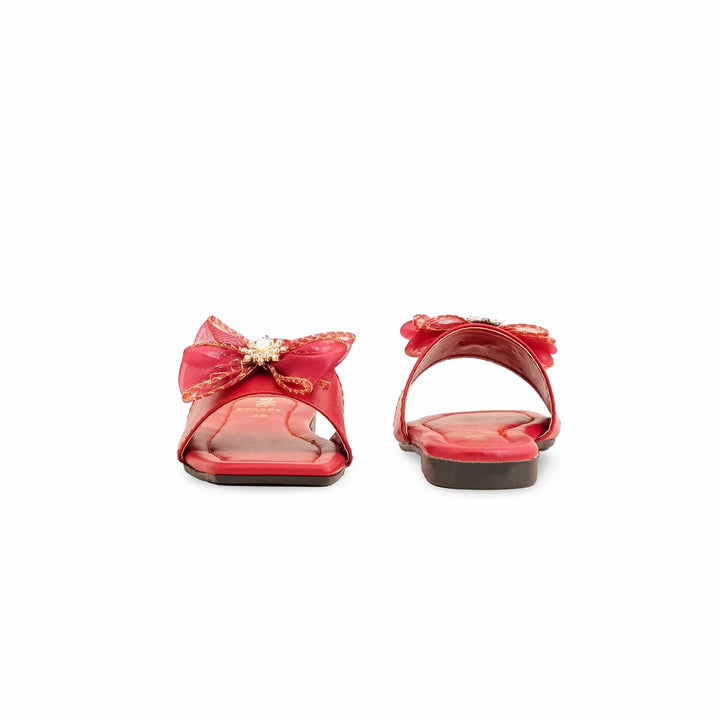 Girls Red Casual Slipper KD5557