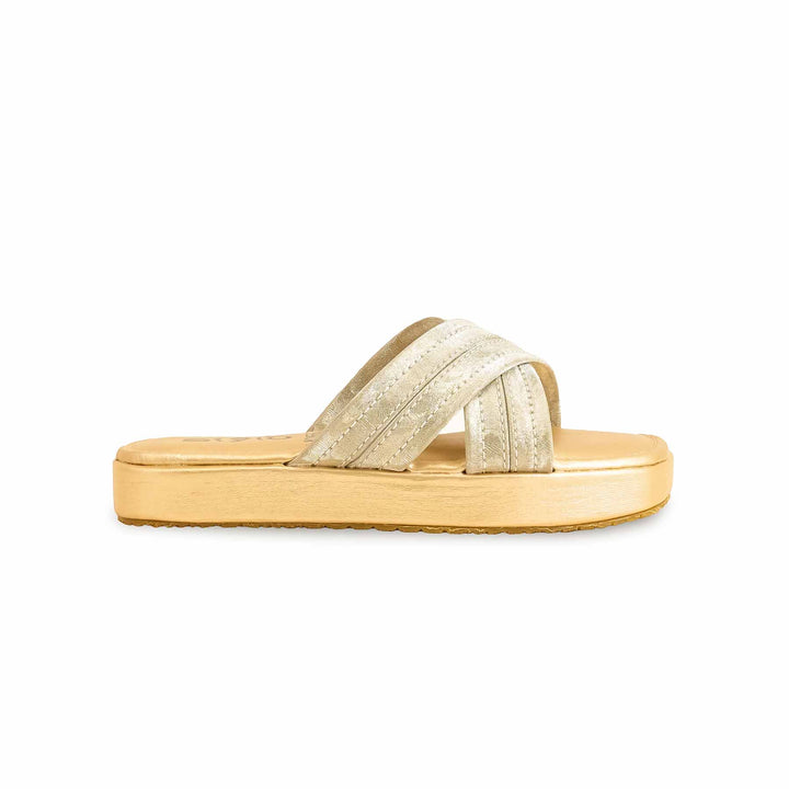 Girls Golden Formal Slipper KD5562