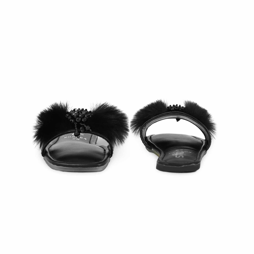 Girls Black Formal Slipper KD5564