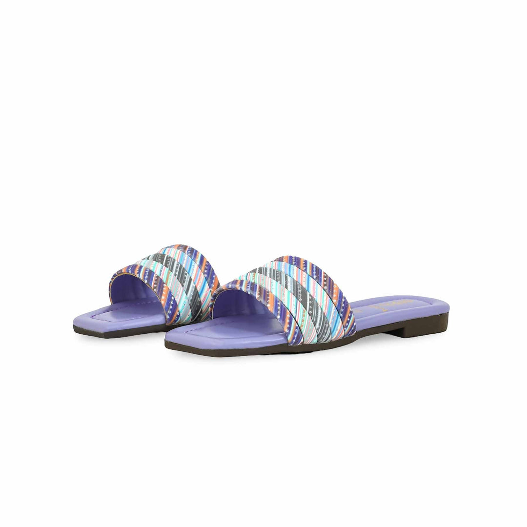 Girls Purple Formal Slipper KD5574