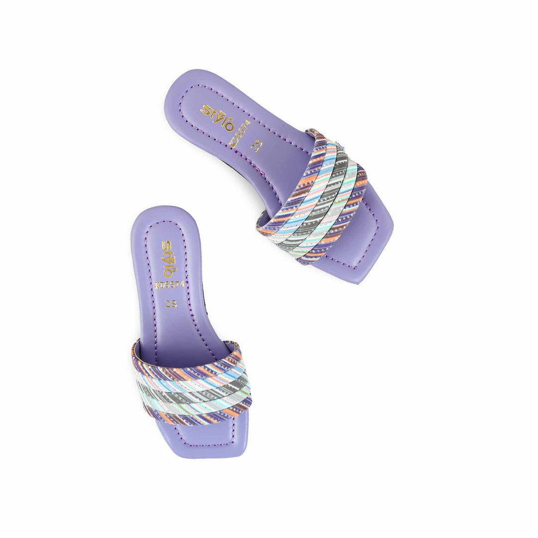 Girls Purple Formal Slipper KD5574