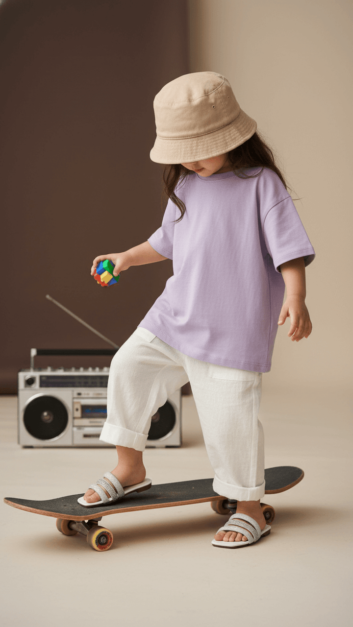 Girls Silver Fancy Slipper KD5580