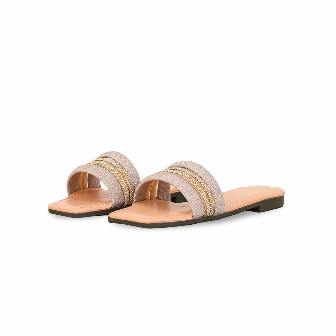 Girls Peach Fancy Slipper KD5580