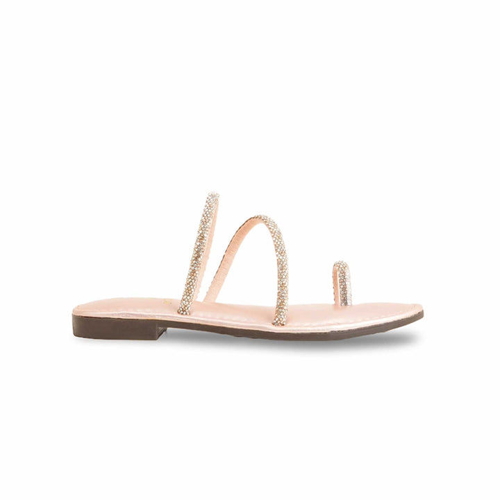 Girls Peach Fancy Slipper KD5590