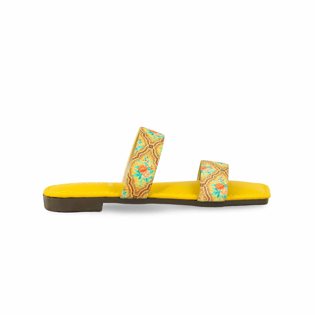 Girls Yellow Casual Slipper KD5597