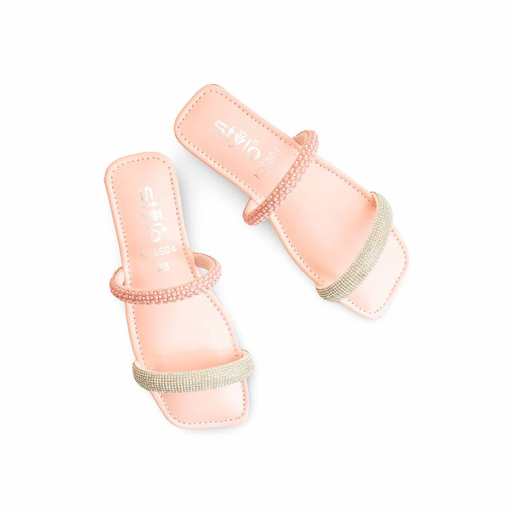 Girls Pink Formal Slipper KD5604