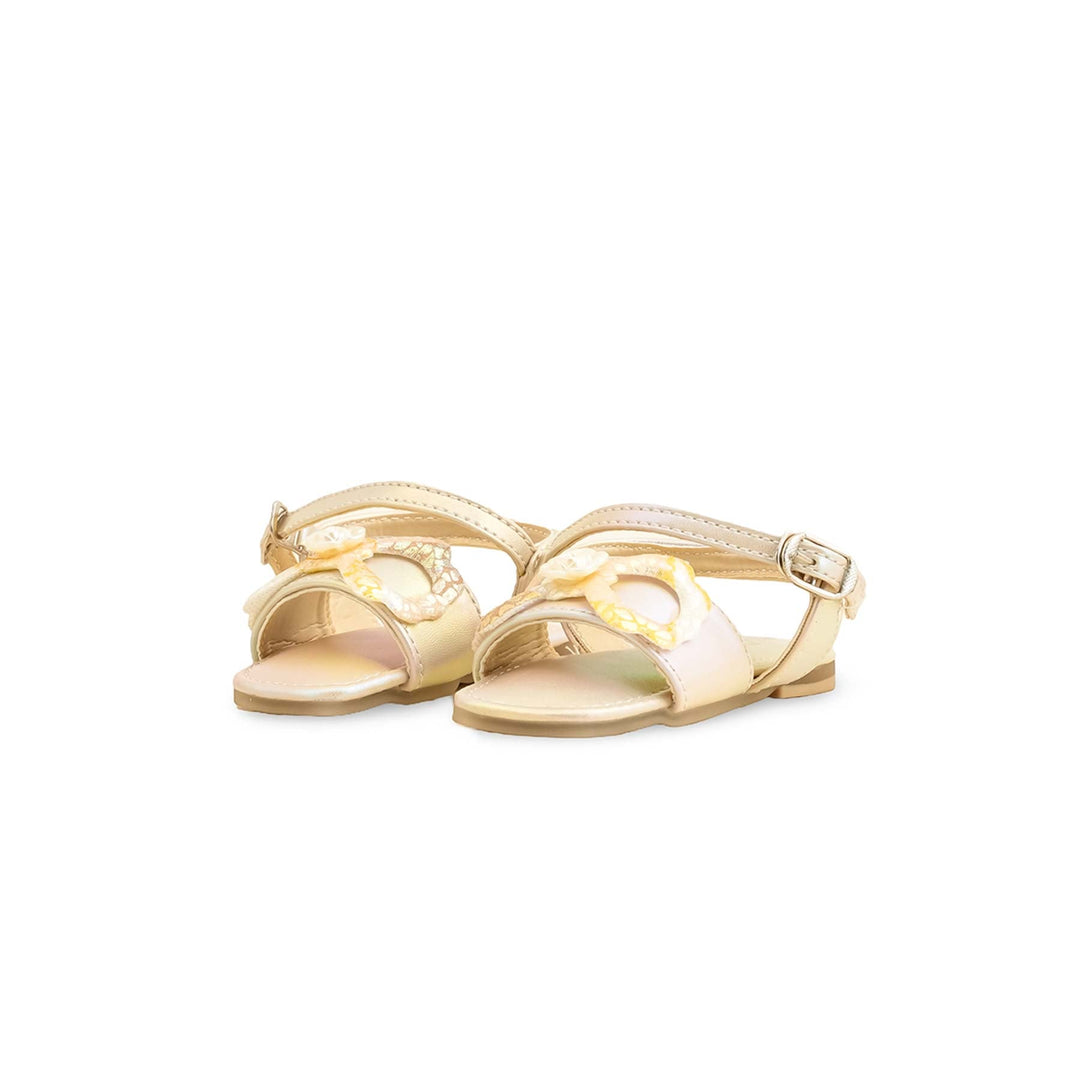 Girls Cream Formal Sandal KD5605