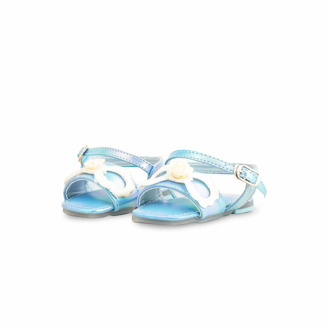 Girls Sky Blue Formal Sandal KD5605