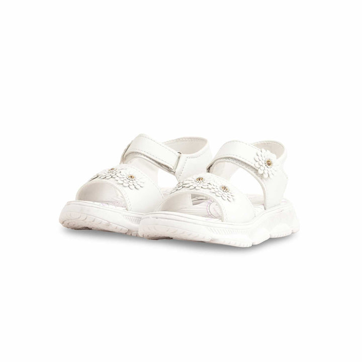 Girls White Casual Sandal KD5611