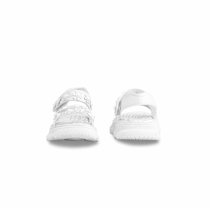 Girls White Casual Sandal KD5612