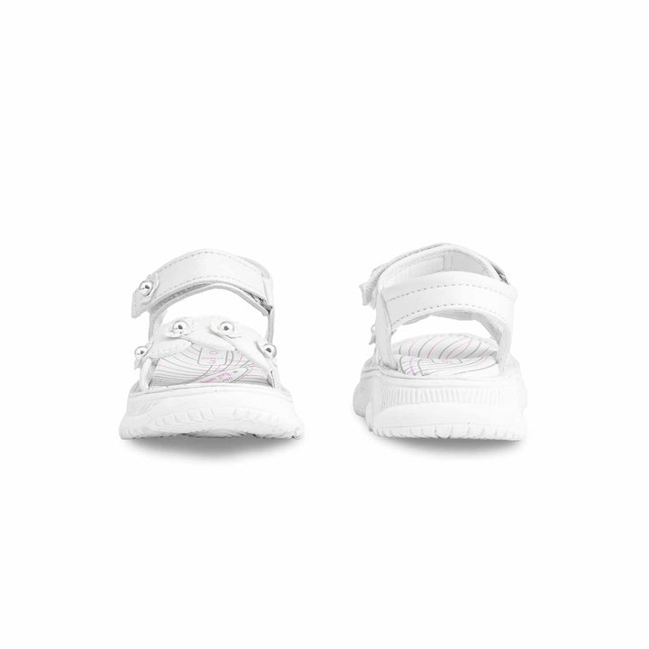Girls White Casual Sandal KD5614