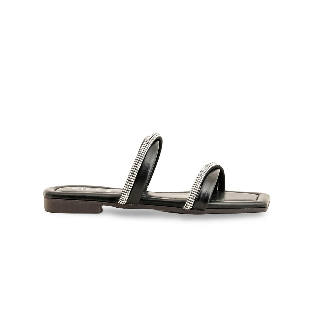 Girls Black Formal Slipper KD5627