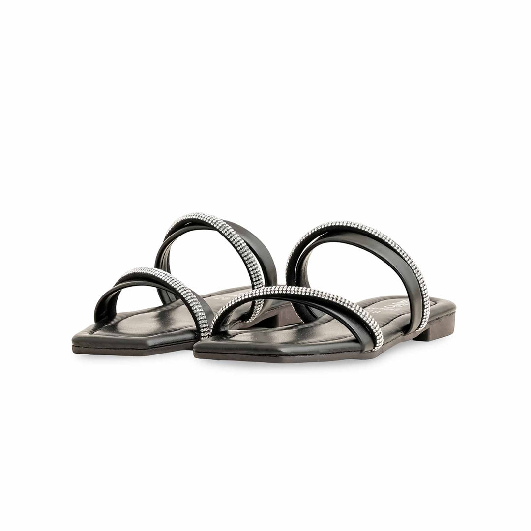 Girls Black Formal Slipper KD5627
