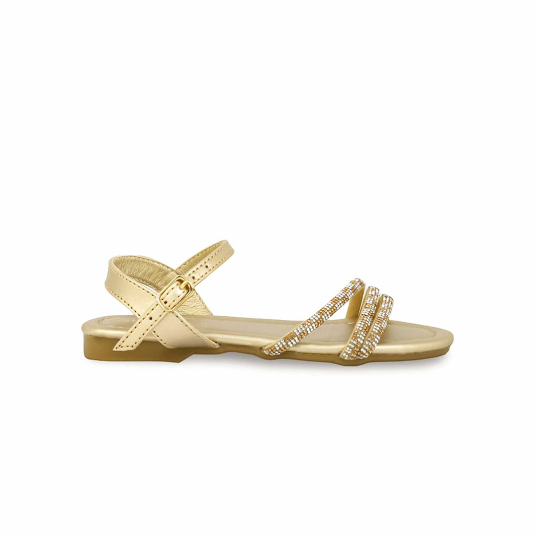 Girls Golden Fancy Sandal KD5633