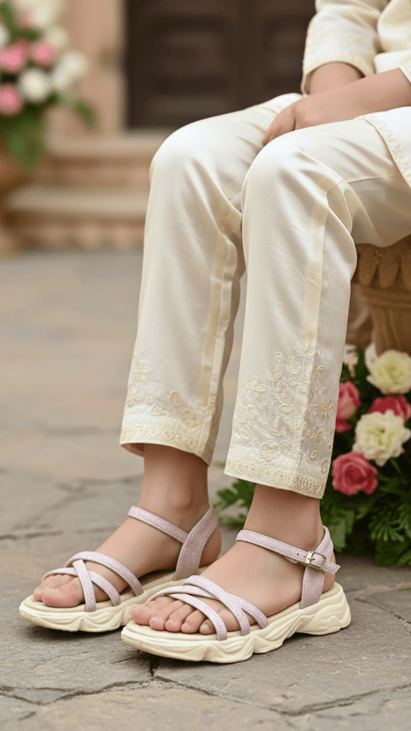 Girls Pink Formal Sandal KD5648
