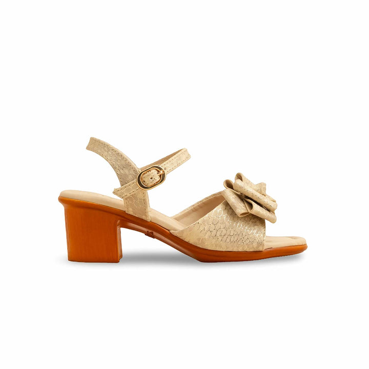 Girls Golden Formal Sandal KD5650