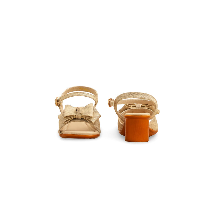 Girls Golden Formal Sandal KD5650