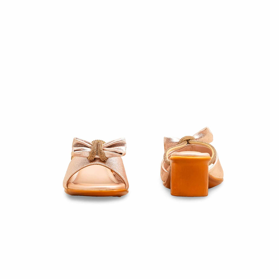 Girls Golden Fancy Slipper KD5654