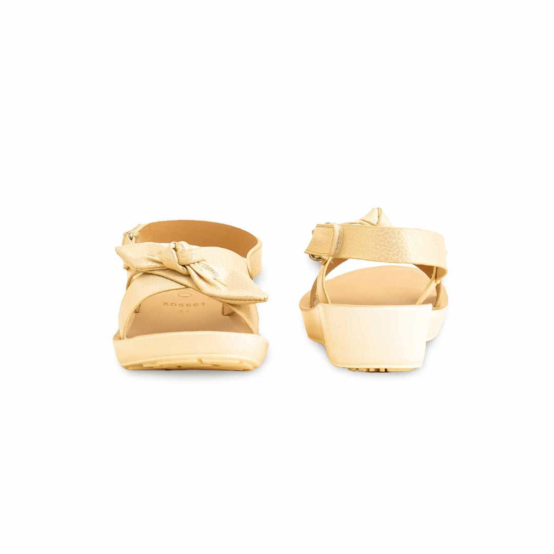 Girls Golden Formal Sandal KD5661