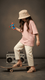 Girls Brown Fancy Slipper KD5668