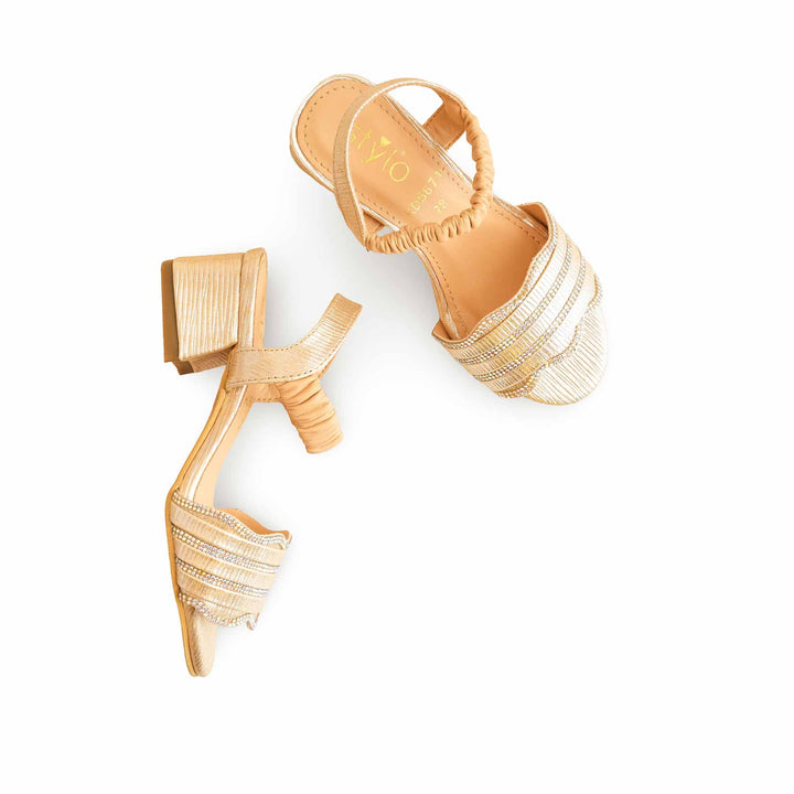 Girls Golden Fancy Sandal KD5671