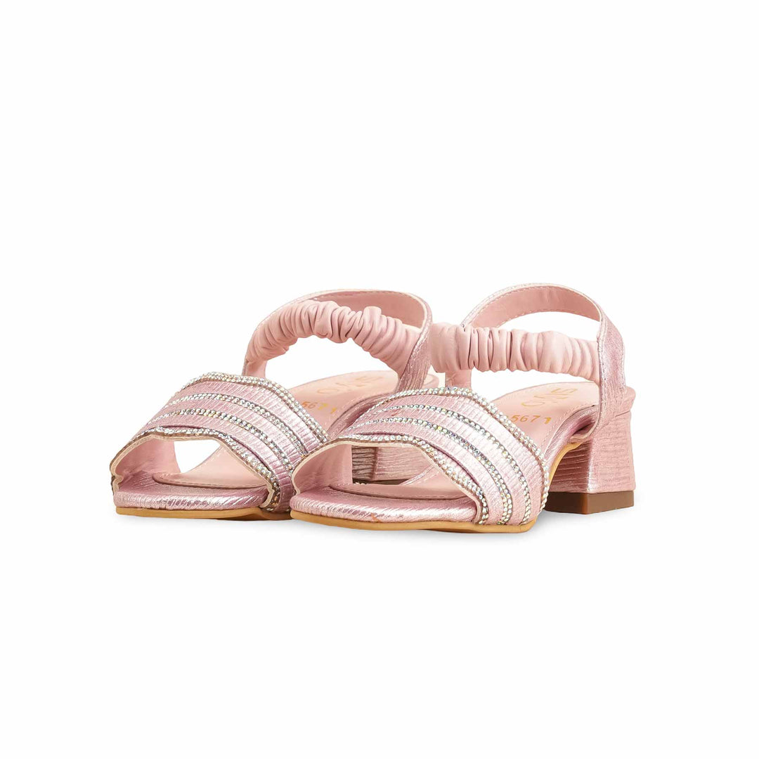 Girls Pink Fancy Sandal KD5671
