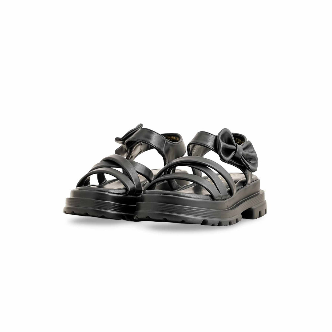 Girls Black Formal Sandal KD5696