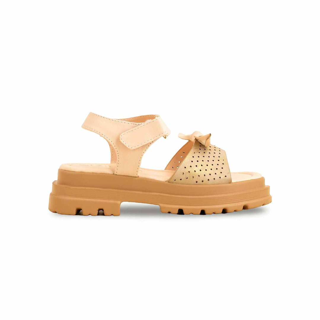 Girls Golden Formal Sandal KD5697
