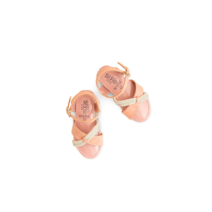 Girls Pink Formal Sandal KD5705