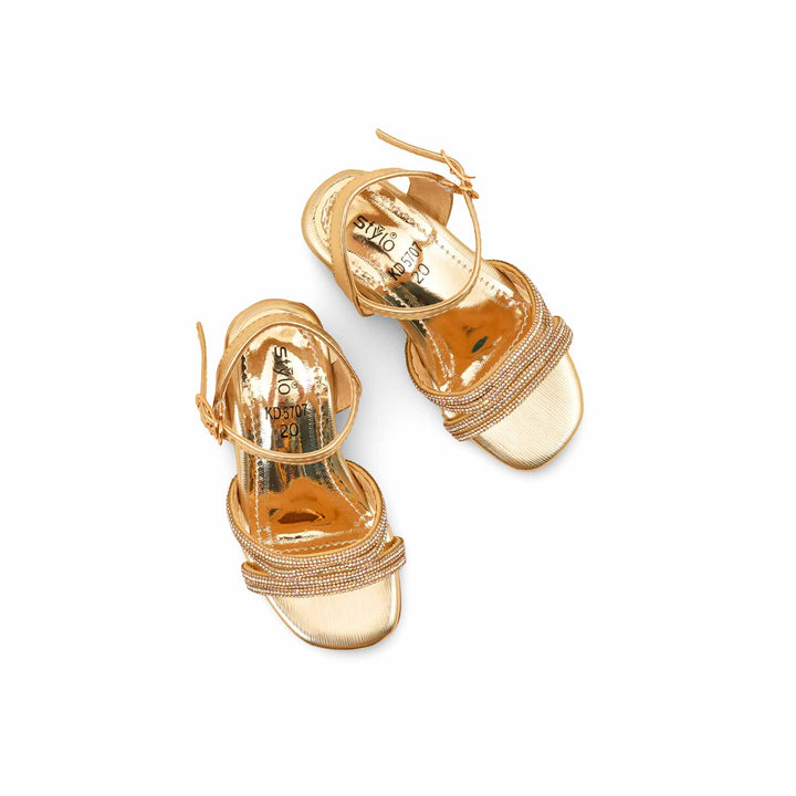 Girls Golden Fancy Sandal KD5707