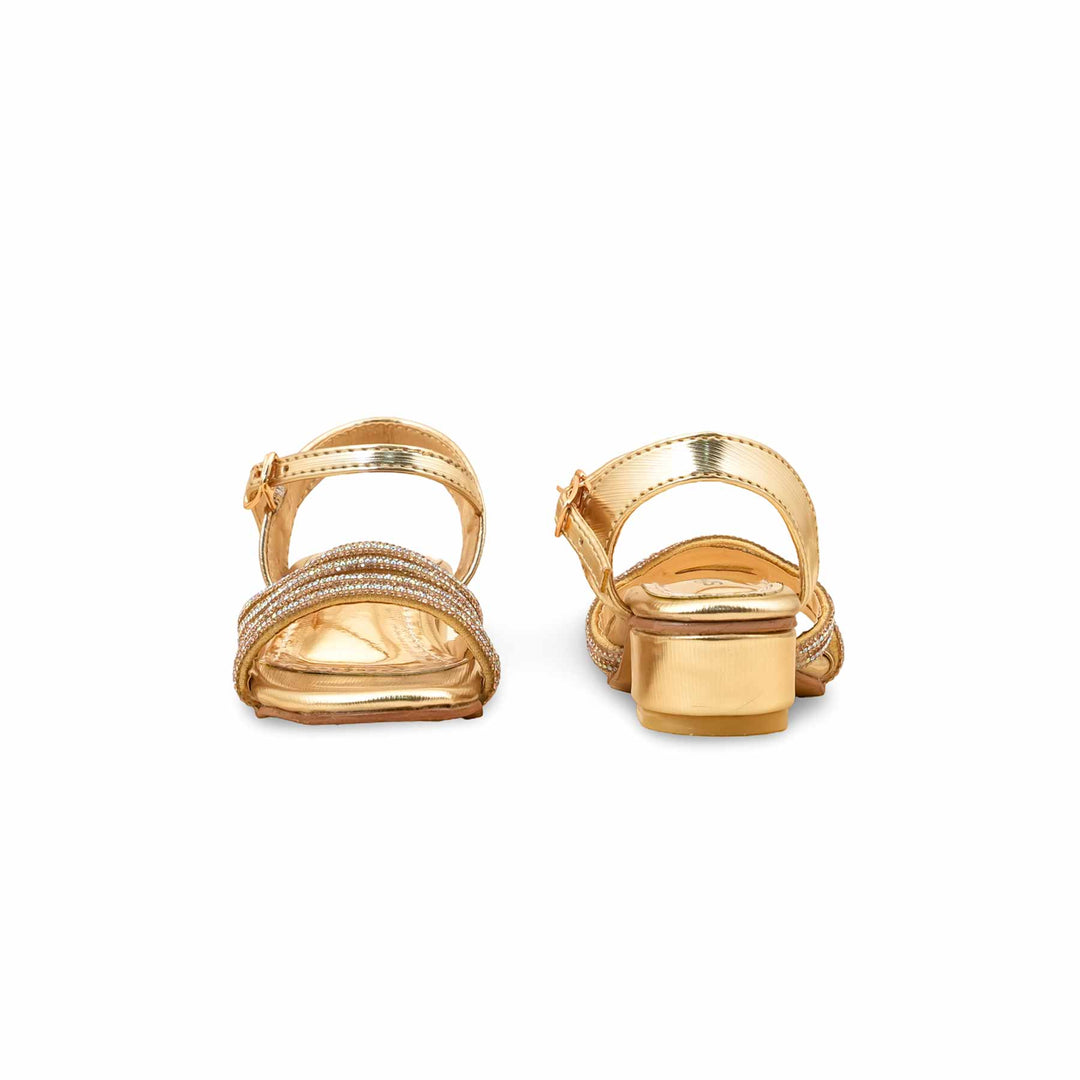 Girls Golden Fancy Sandal KD5707