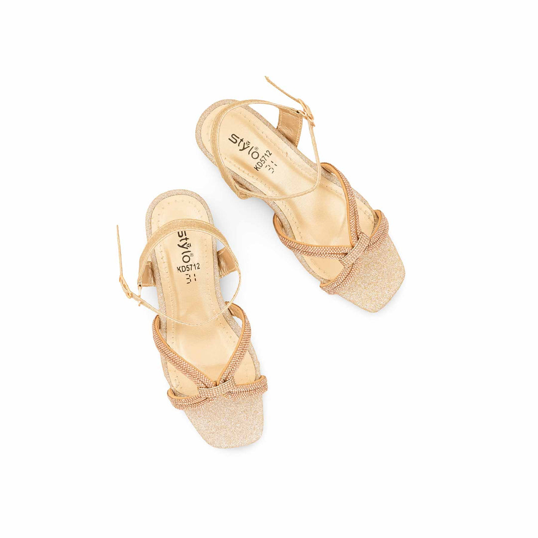 Girls Golden Fancy Sandal KD5712