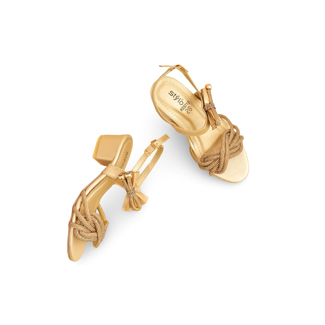 Girls Golden Fancy Sandal KD5713