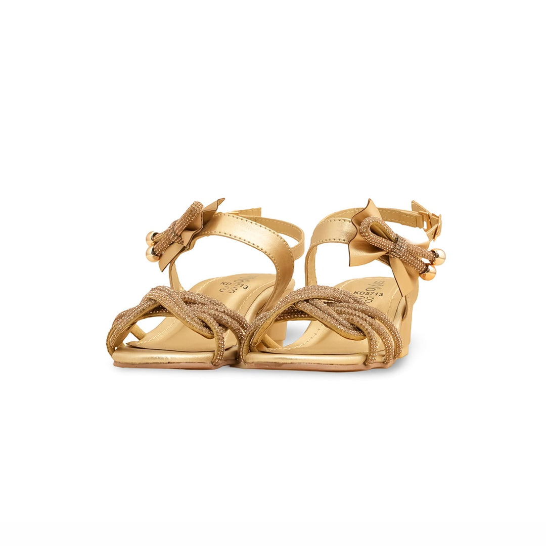 Girls Golden Fancy Sandal KD5713