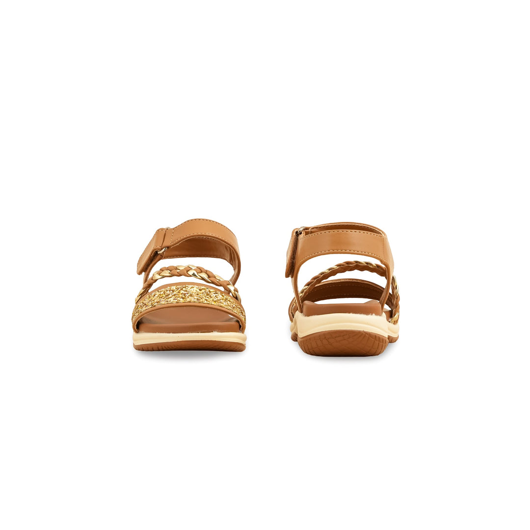 Girls Brown Formal Sandal KD5714