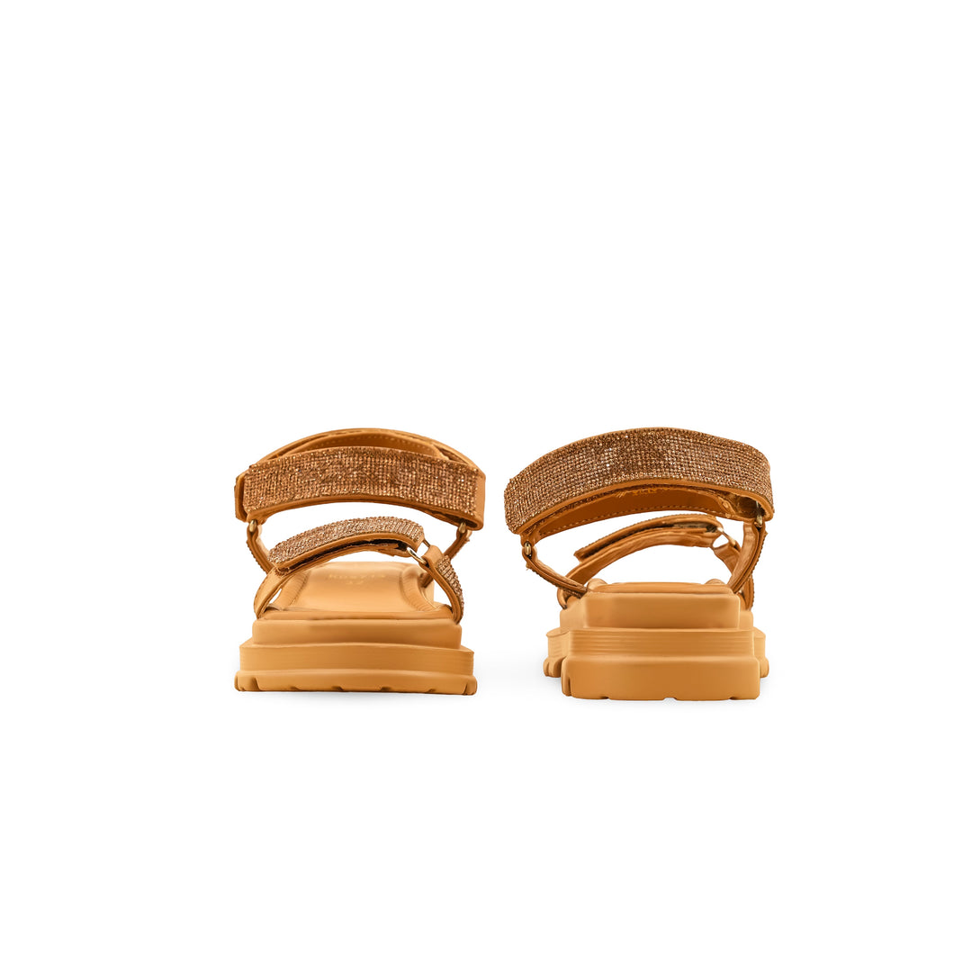 Girls Brown Formal Sandal KD5715